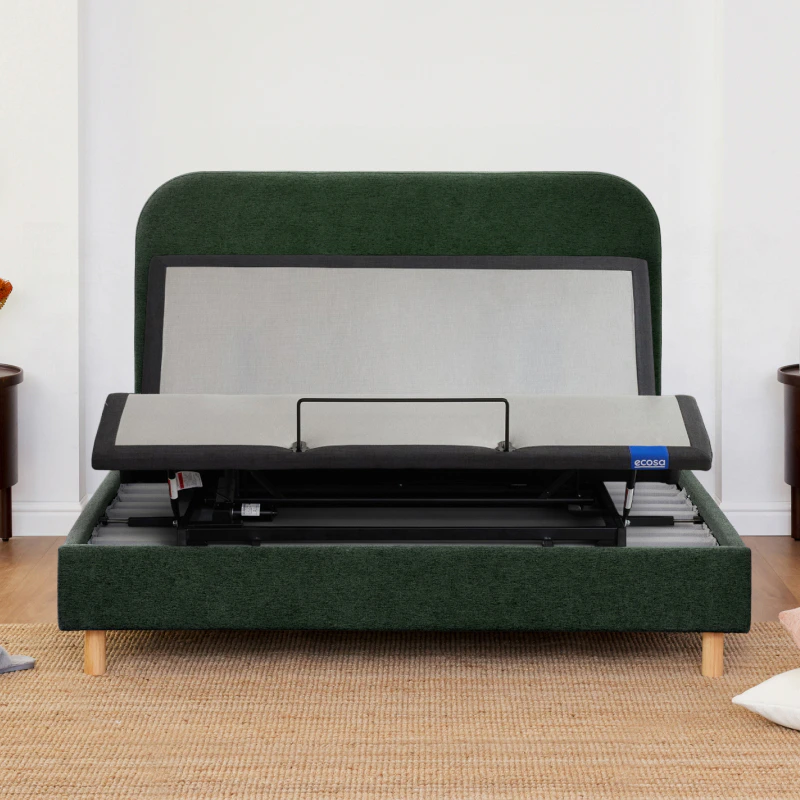 cove adjustable bed frame evergreen 1