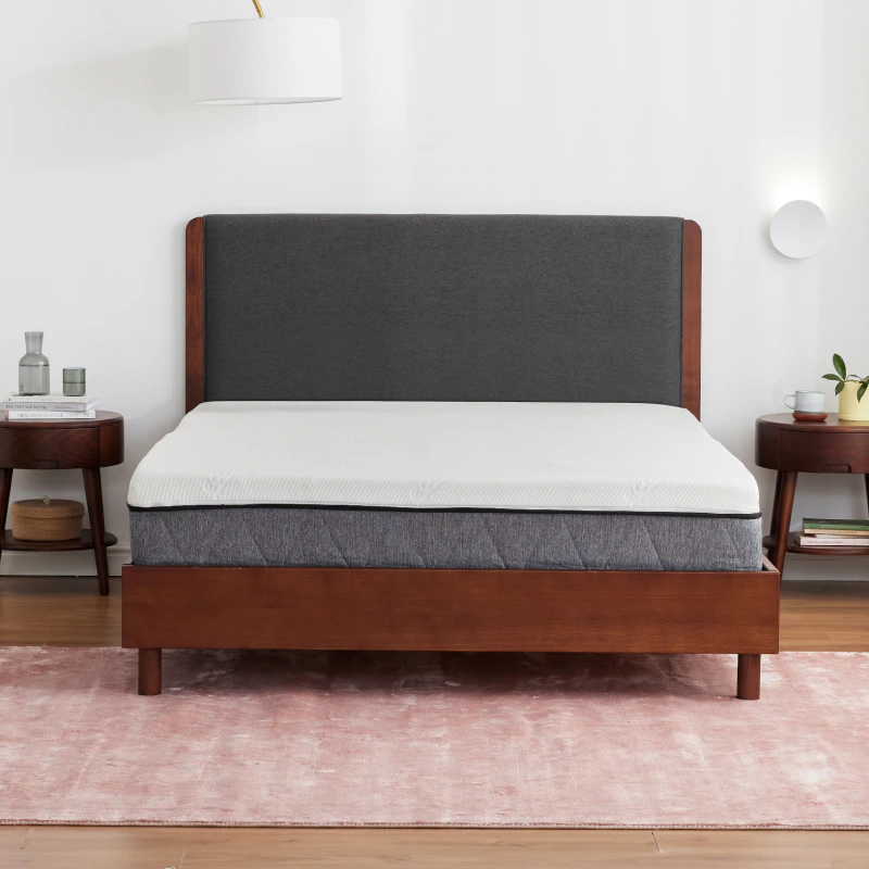 Haven Bed Frame (California King / Walnut/Charcoal)