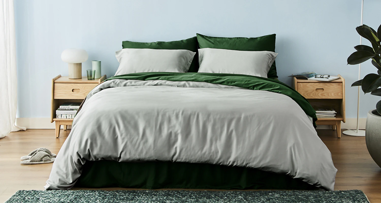 bamboo bedding glacial green 1