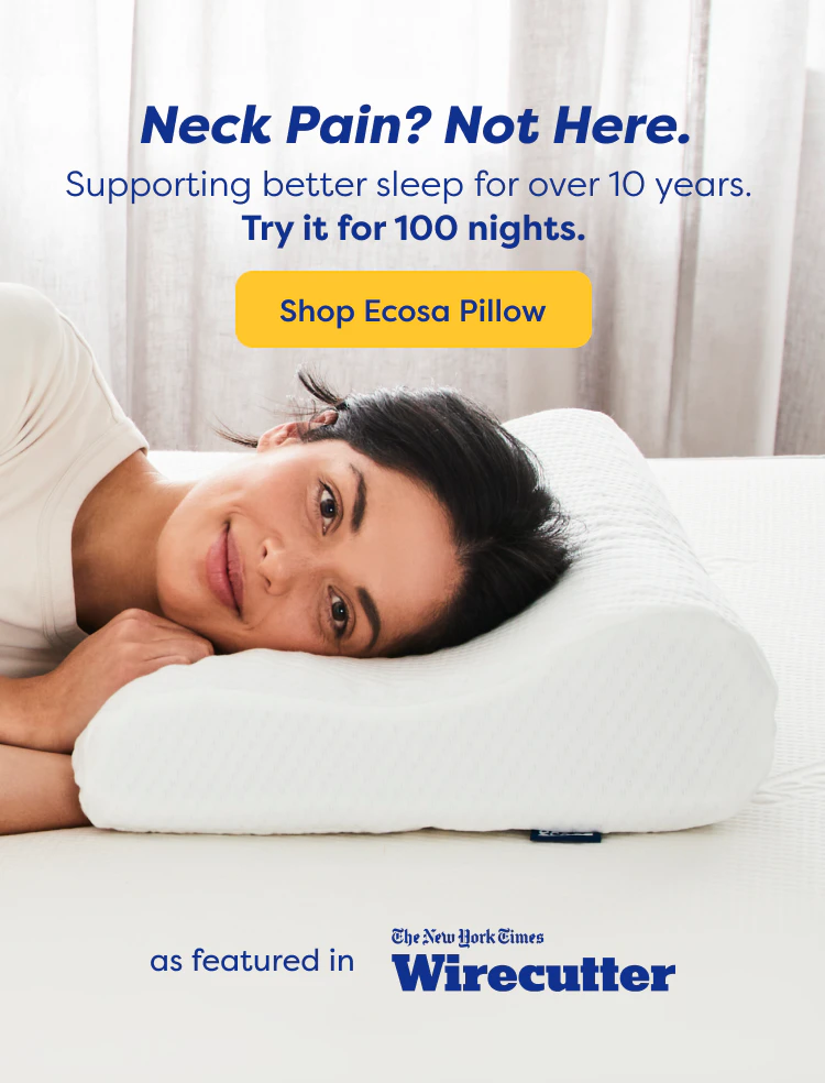 Wake up without neck pain