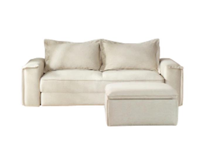 Sydney Sofa Bed with FeetUp Storage Ottoman