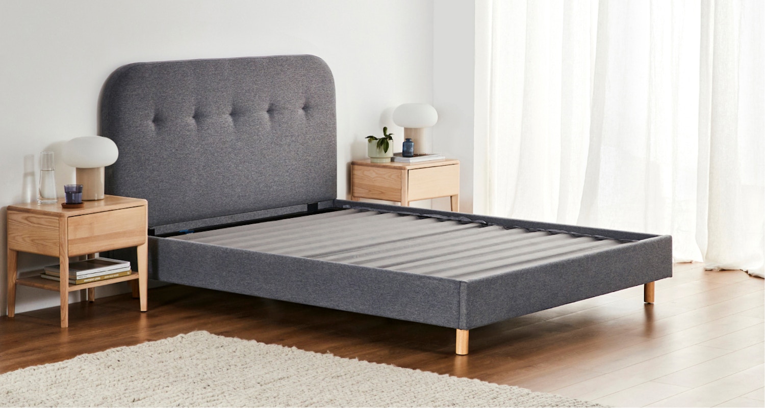 cove bed frame 4 charcoal