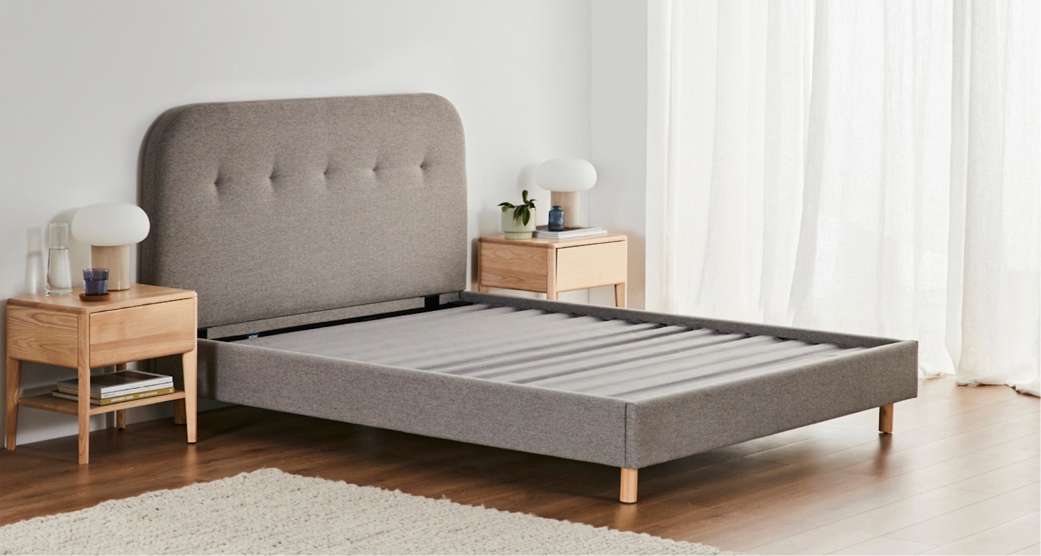 cove bed frame 4 dove grey