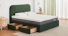 cove storage bed frame evergreen 3