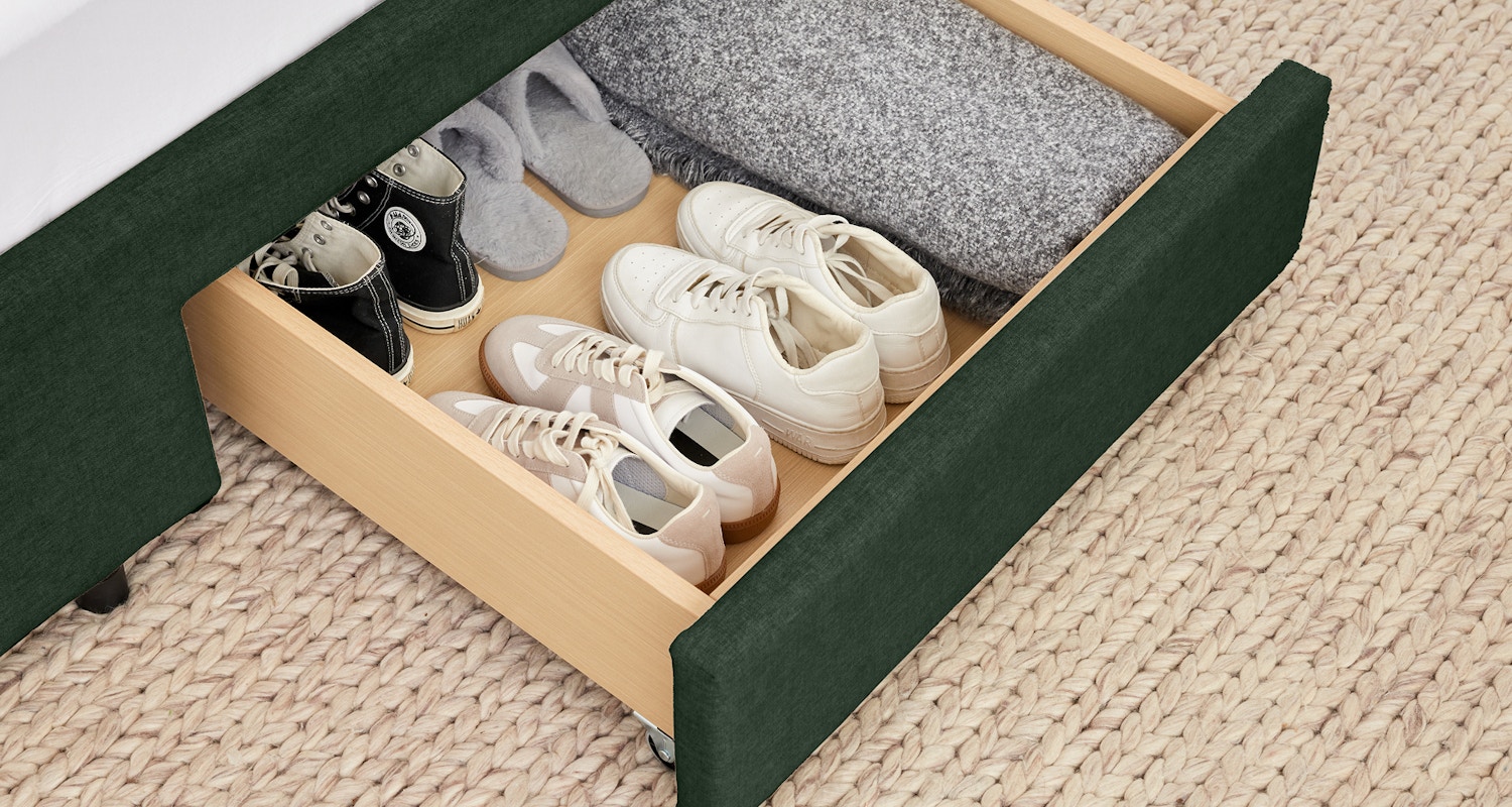 cove storage bed frame evergreen 5