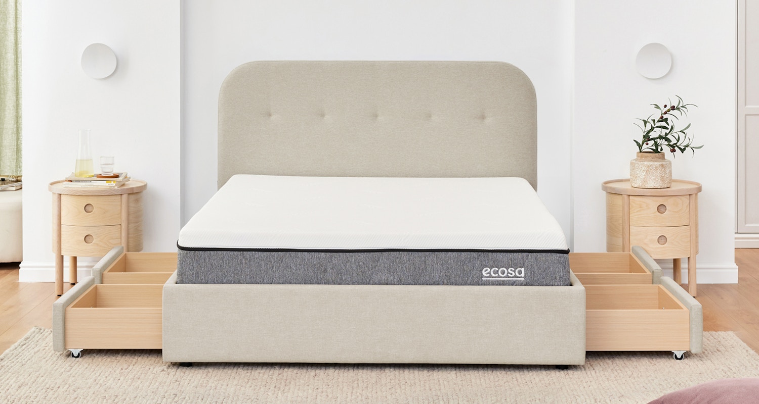 cove storage bed frame oyster shell 2