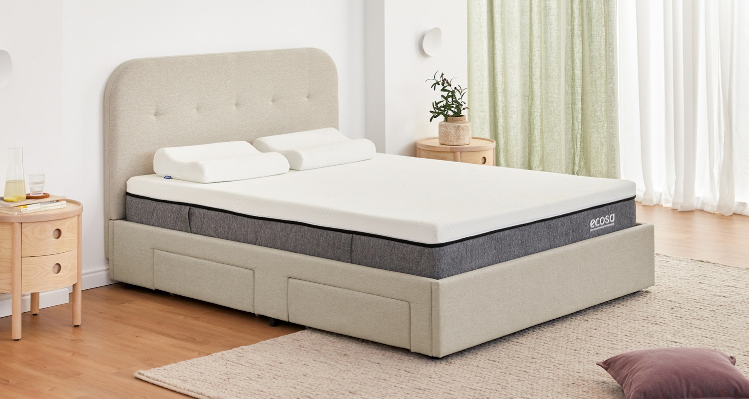 cove storage bed frame oyster shell 3