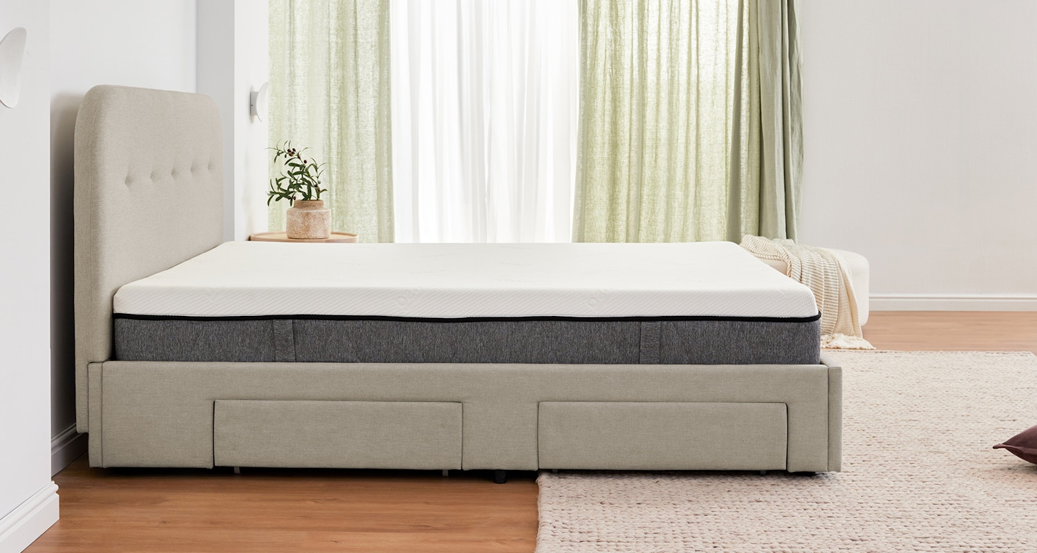 cove storage bed frame oyster shell 4