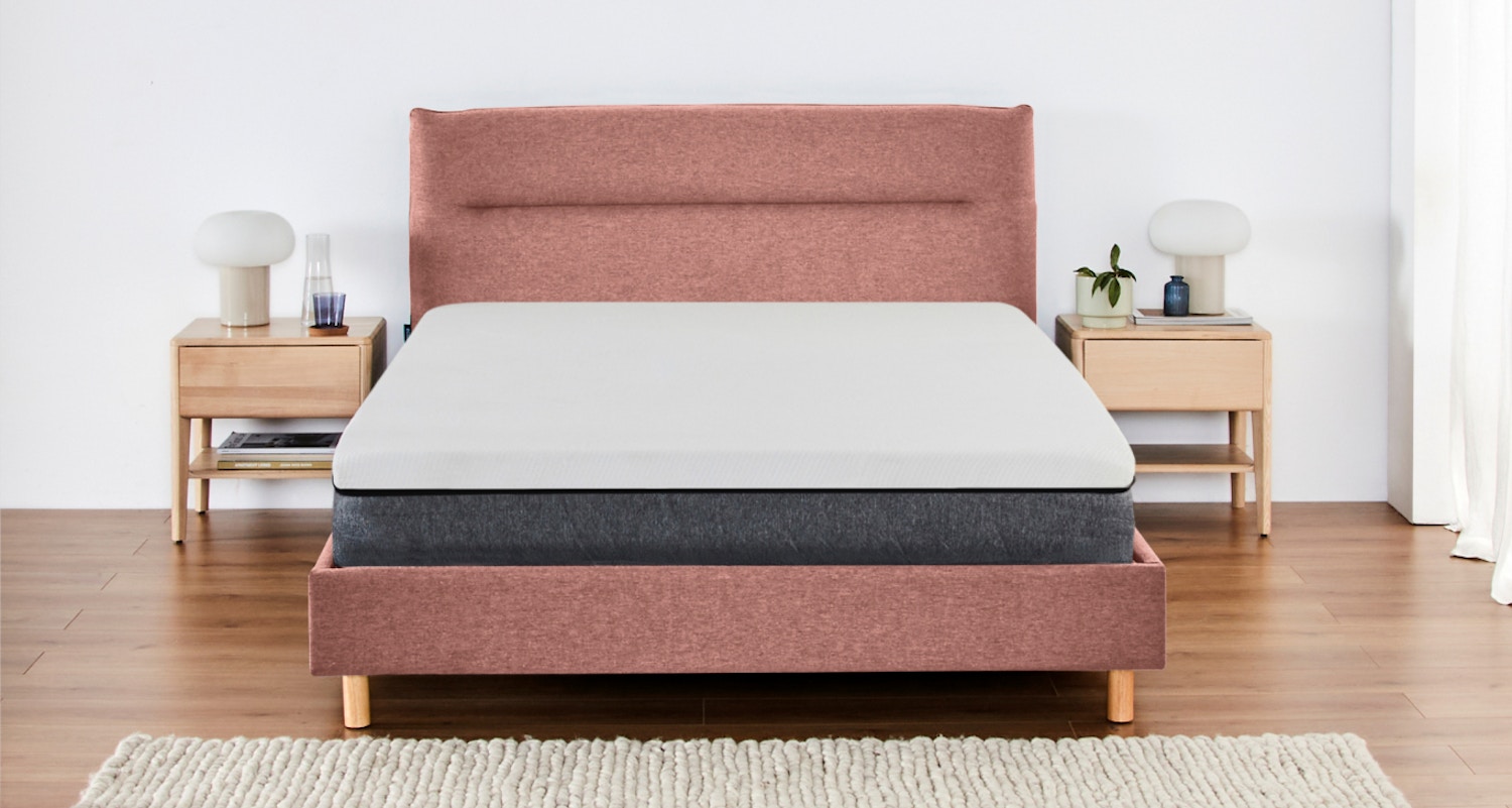 Luna Bed Frame in Pink Clay