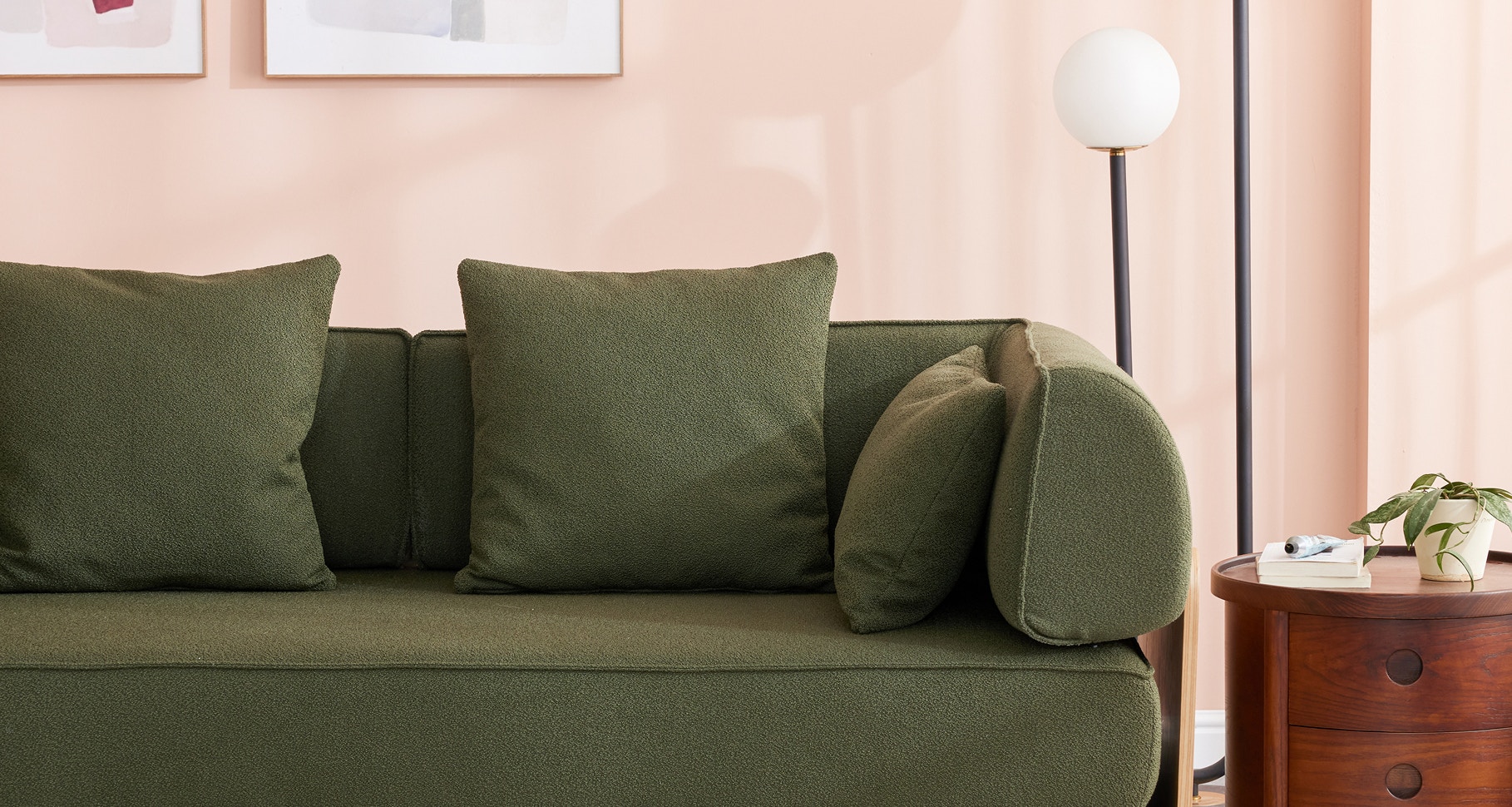 nimble sofa bed deep green 3