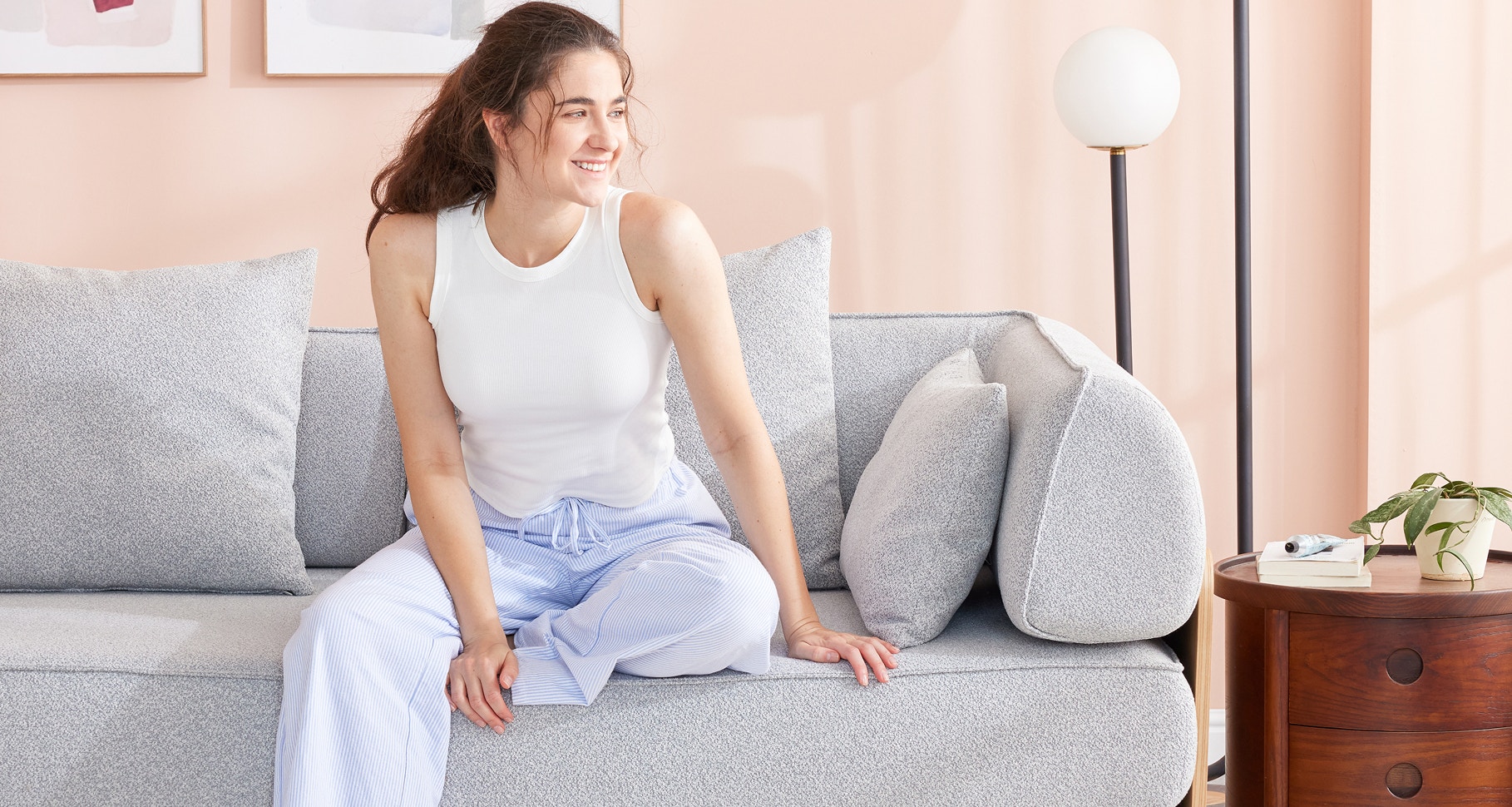 nimble sofa bed ice grey 3