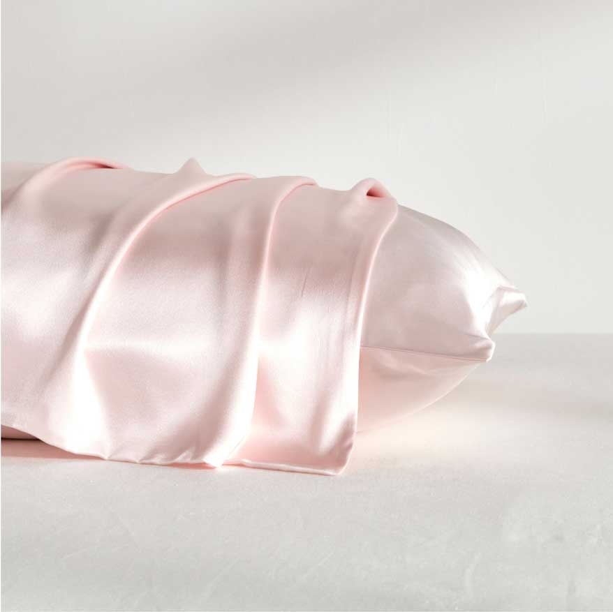 silk pillowcase light pink 3