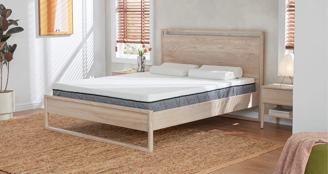 Axis Timber Bed Frame - Solid Ash Timber Bed - Ecosa