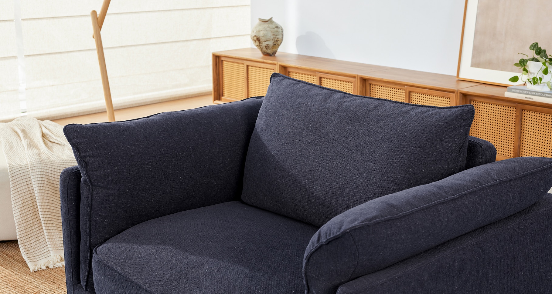 brook armchair blue midnight 4