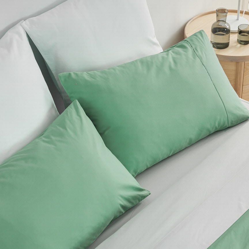 cotton sheet set mineral green 2 v1
