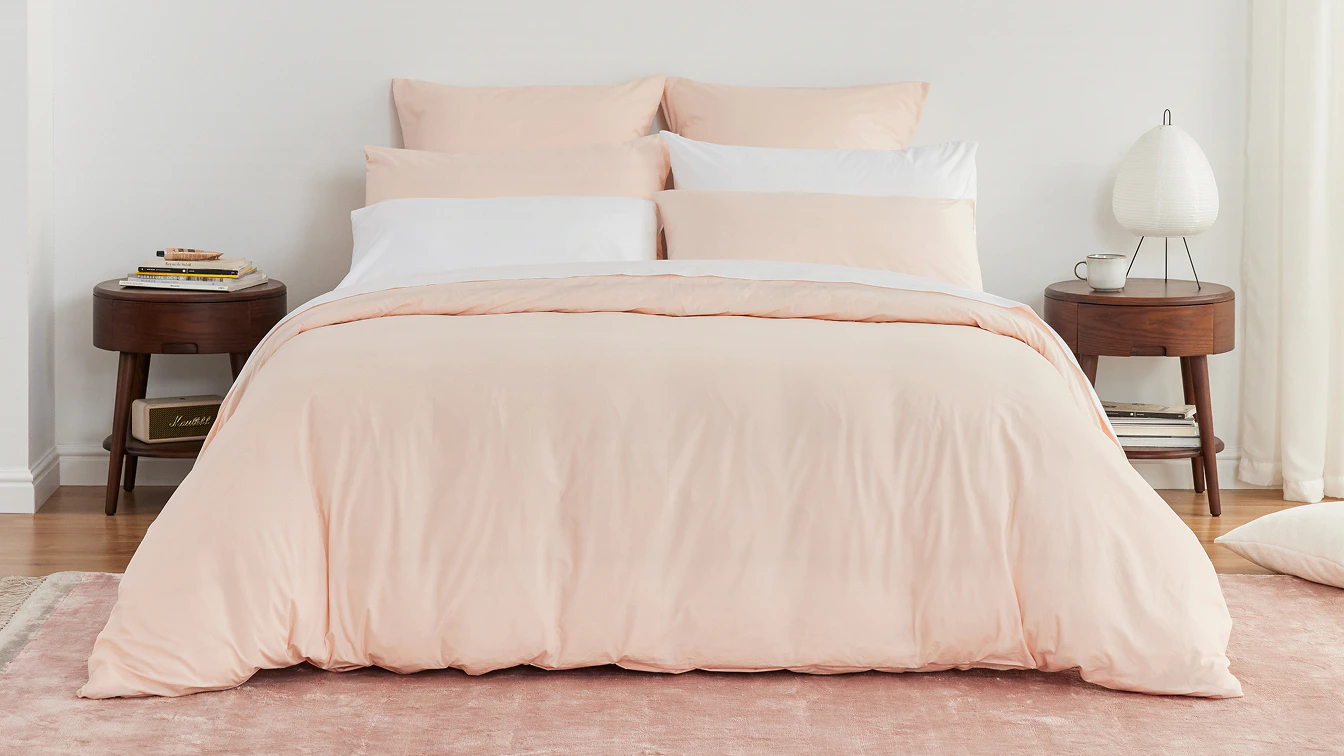 cotton sheet set pink sand 1 v1