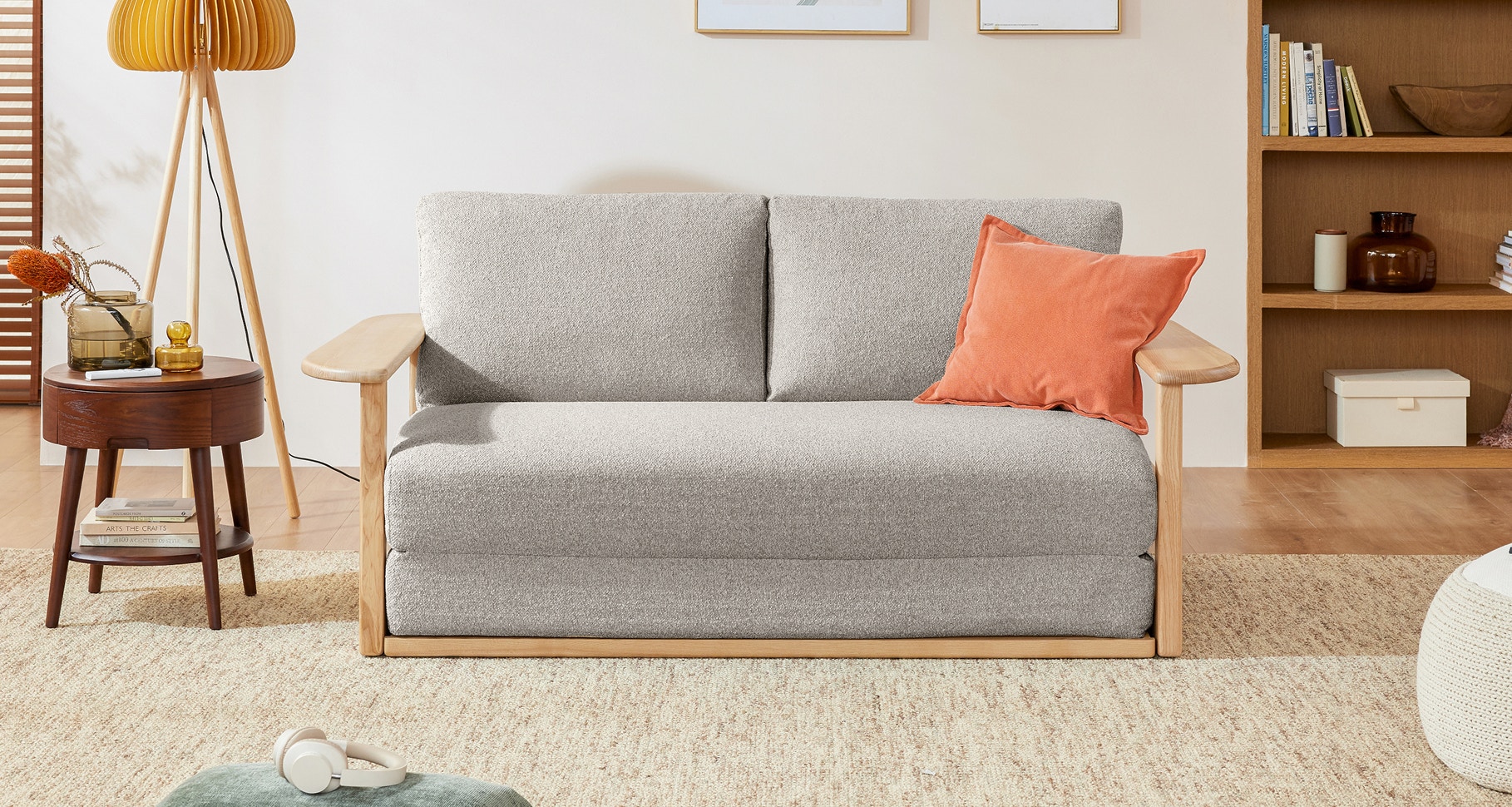grove sofa bed moon grey 1