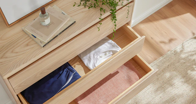 Highline Timber Tallboy - Timber Set of Drawers - Ecosa