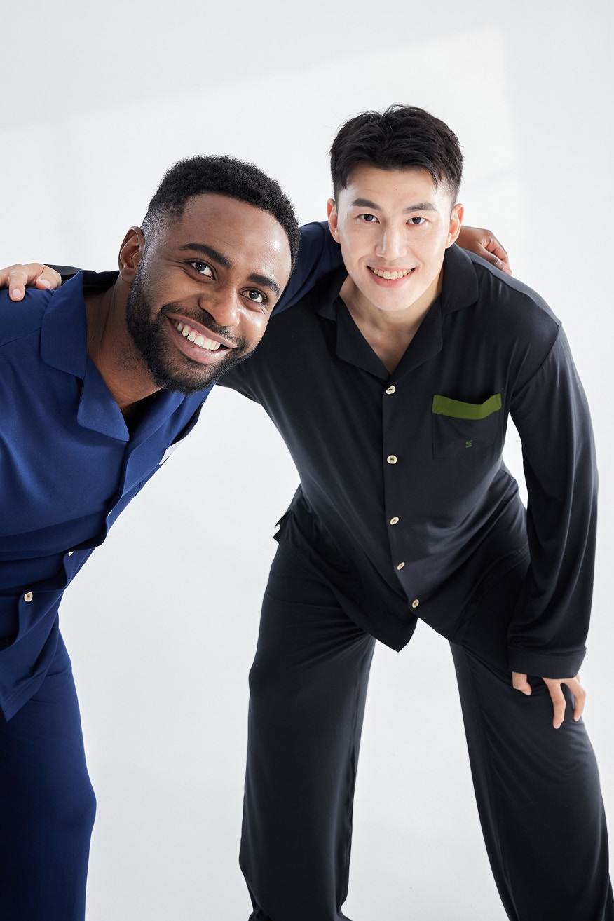 mens dreamsoft long sleeve sleep shirt navy 5