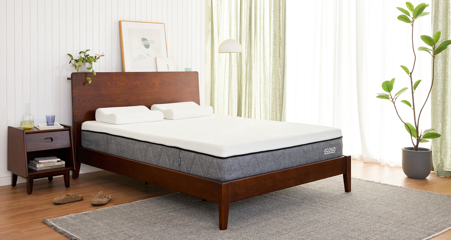 rise bed frame walnut 2