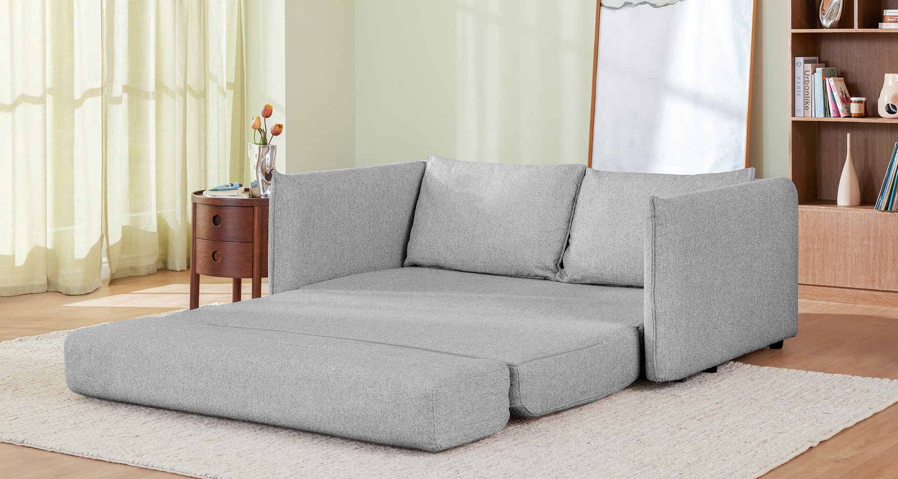 willow sofa bed feather grey 2