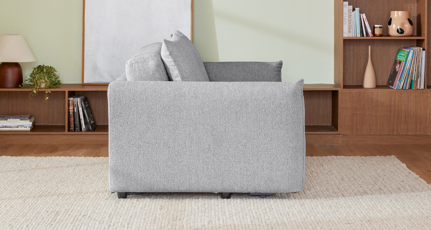 willow sofa bed feather grey 5