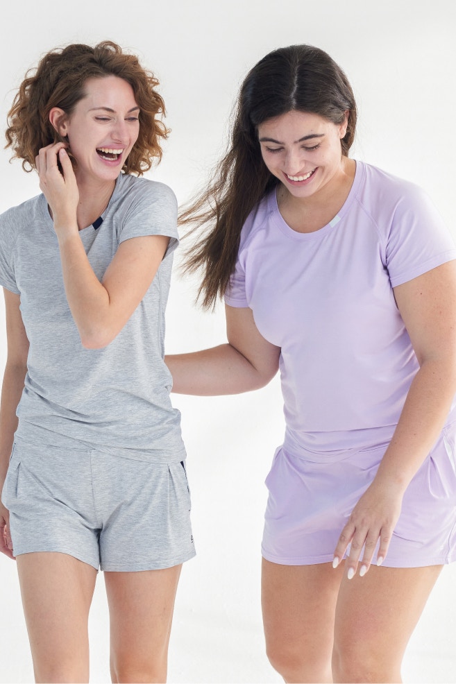 womens modal sleep shorts lavender XS 5