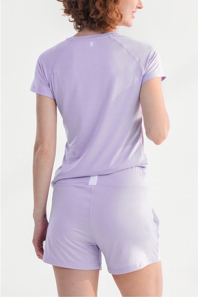 womens modal sleep tee lavender XS 4