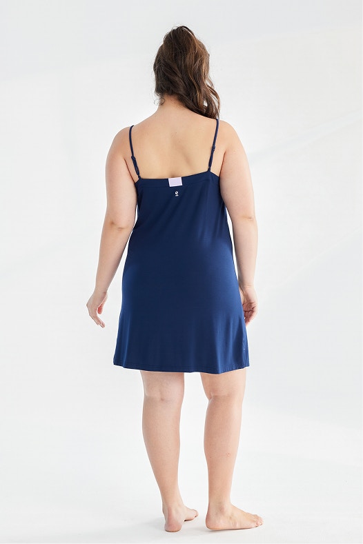 womens dreamsoft sleep slip navy 4