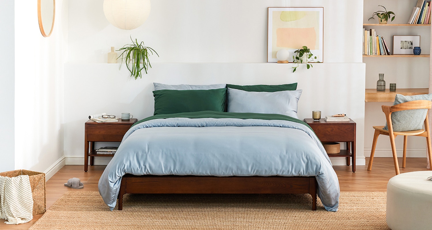 zen bed base walnut 1