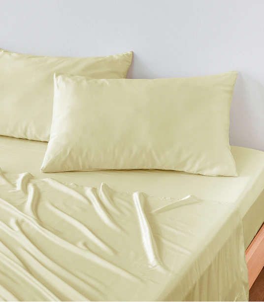 bamboo sheet set buttercream