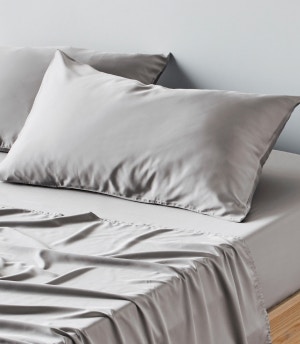 bamboo sheet set grey