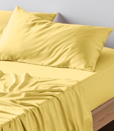 bamboo sheet set mellow yellow