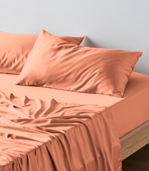 bamboo sheet set sunset