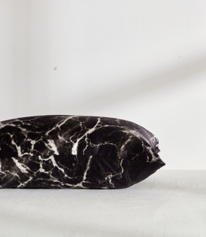 silk pillowcases black marble