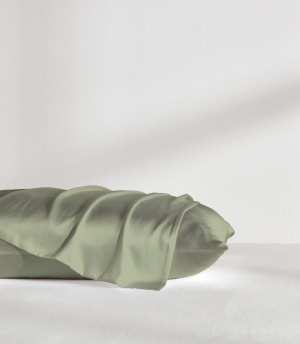 silk pillowcases glacial green