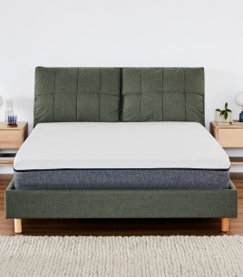 elio bed frame moss green