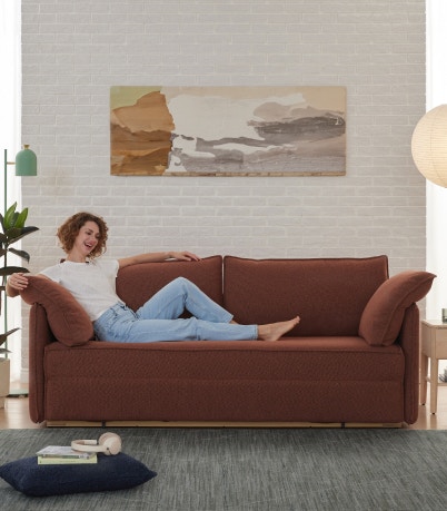 bower sofa bed clay brown