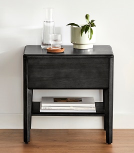 capsule bedside table black