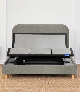 cove adjustable bed frame dove grey