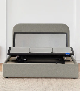 cove adjustable storage bed frame dove grey