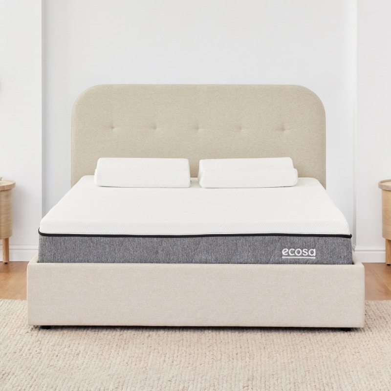 cove storage bed frame oyster shell