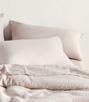 flax linen pillowcases sand