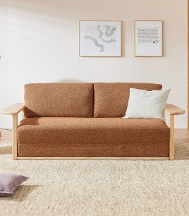 grove wooden sofa bed red earth