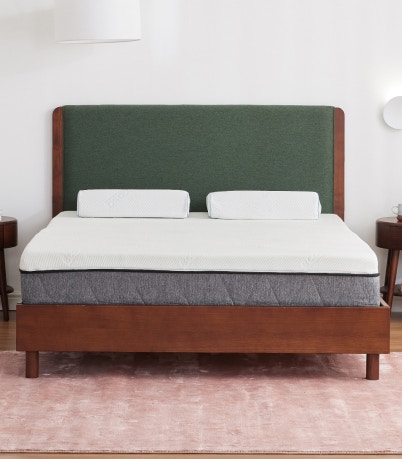 haven bed frame walnut evergreen