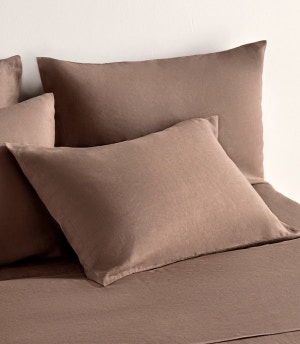 linen pillowcases mushroom