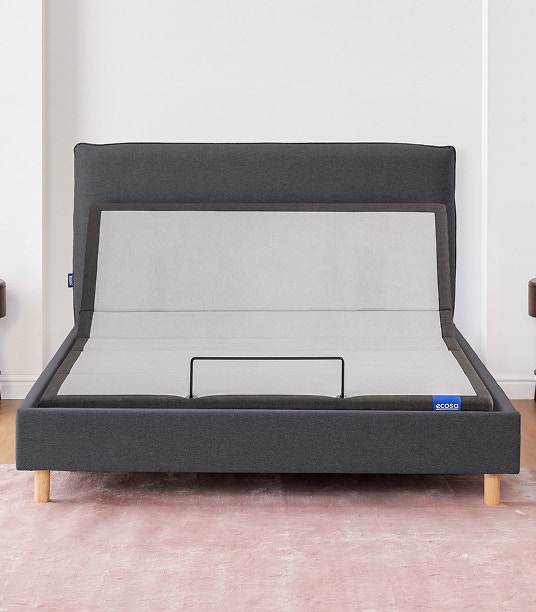 luna adjustable bed frame charcoal