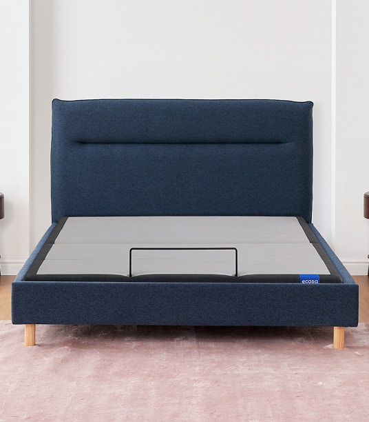 luna adjustable bed frame indigo