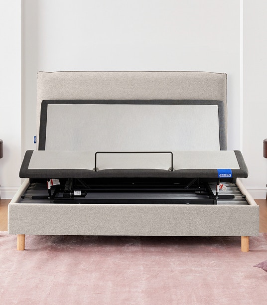 luna adjustable bed frame oyster shell