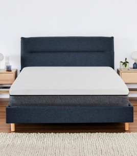 luna bed frame indigo